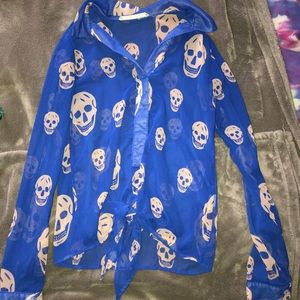 Skull blouse